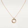 Cartier Trinity Necklace B7058700 White Gold Yellow Gold Rose Gold Diamond 1