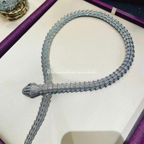 Bulgari Serpenti 261226 Diamond Necklace Pavé Diamond 11