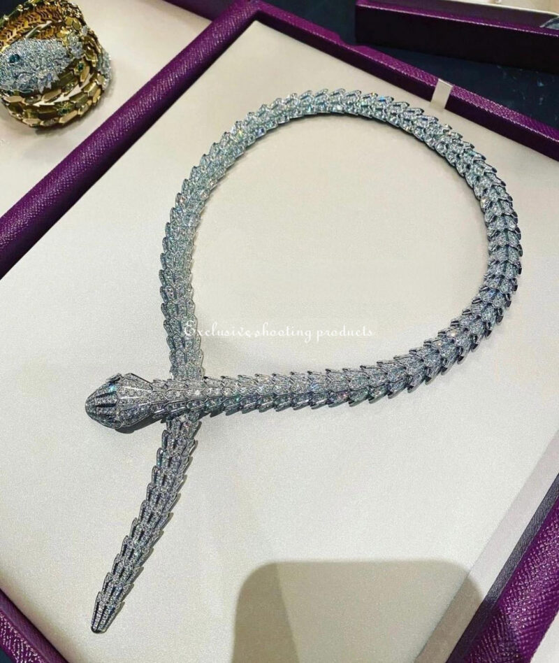 Bulgari Serpenti 261226 Diamond Necklace Pavé Diamond 11