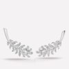 Chanel Plume De J4139 Chanel Earrings 18k White Gold Diamonds 1