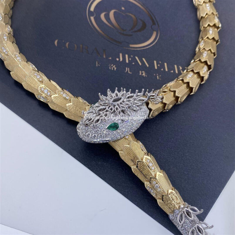 Bulgari Serpenti 261454 Necklace Diamond Ruby Gold 13