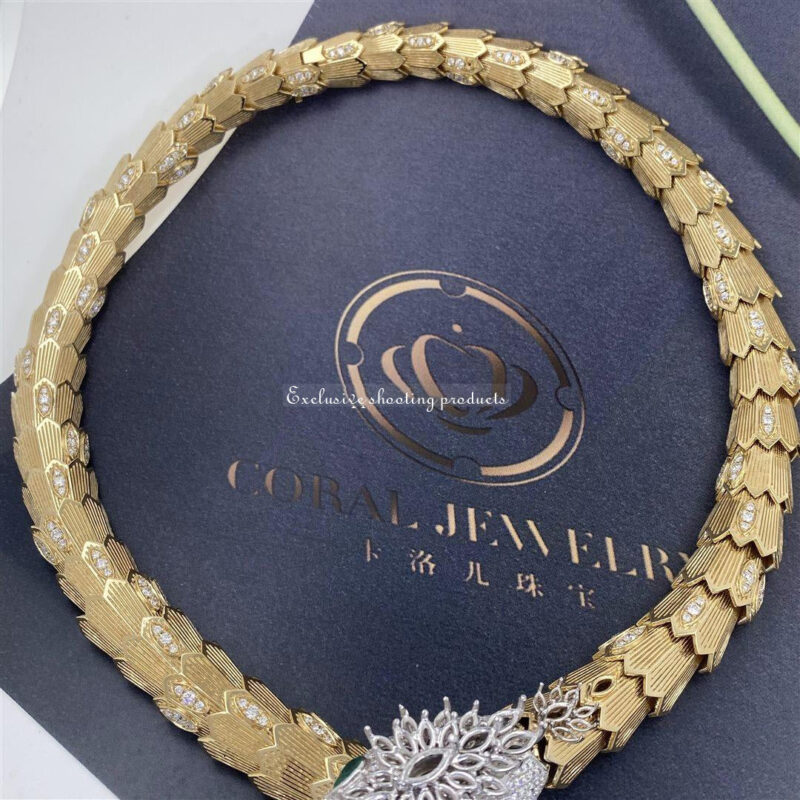 Bulgari Serpenti 261454 Necklace Diamond Ruby Gold 12