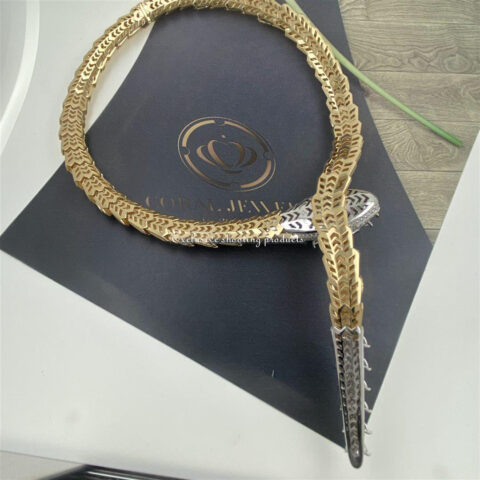 Bulgari Serpenti 261454 Necklace Diamond Ruby Gold 23