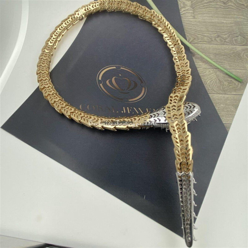 Bulgari Serpenti 261454 Necklace Diamond Ruby Gold 22
