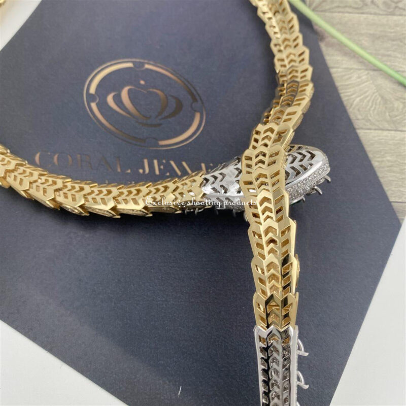 Bulgari Serpenti 261454 Necklace Diamond Ruby Gold 21