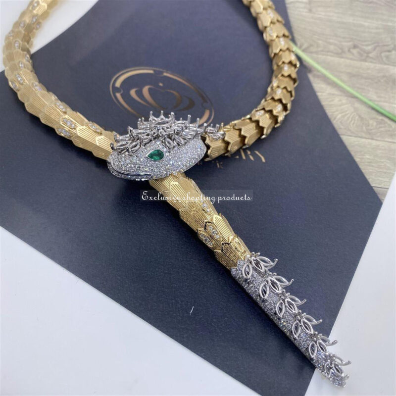 Bulgari Serpenti 261454 Necklace Diamond Ruby Gold 18