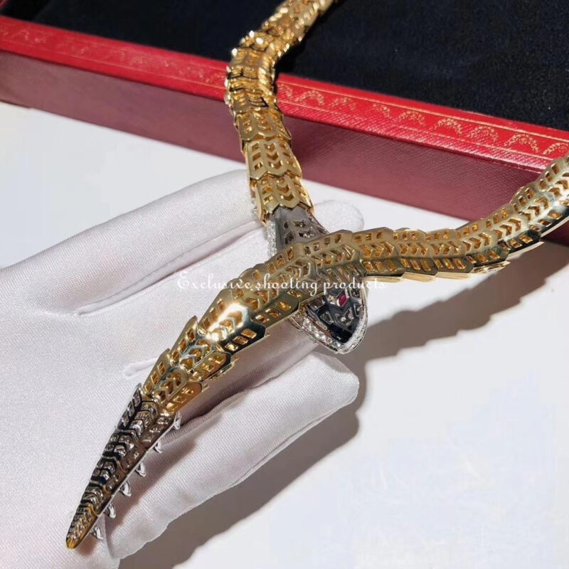 Bulgari Serpenti 261454 Necklace Diamond Ruby Gold 5