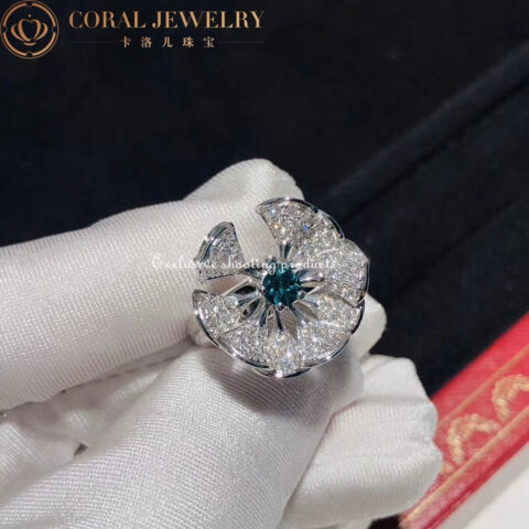 Bulgari Divas’ Dream AN857988 Ring White-gold Diamond and Emerald Ring 7