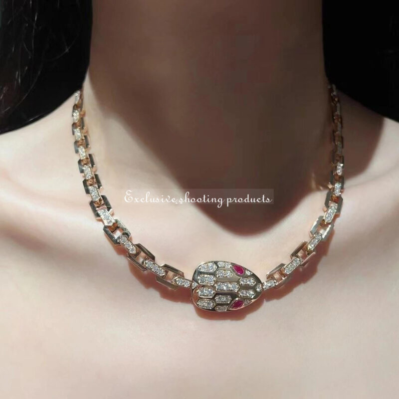 Bulgari Serpenti 352724 necklace CL857723 in 18 kt Rose gold 6