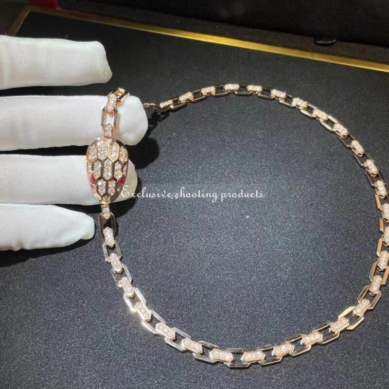 Bulgari Serpenti 352724 necklace CL857723 in 18 kt Rose gold 5
