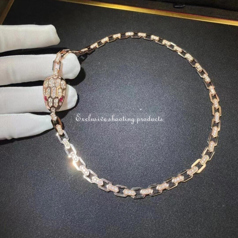 Bulgari Serpenti 352724 necklace CL857723 in 18 kt Rose gold 3