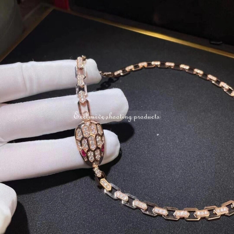 Bulgari Serpenti 352724 necklace CL857723 in 18 kt Rose gold 2