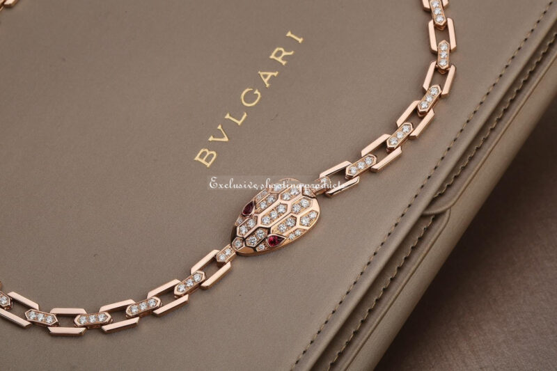 Bulgari Serpenti 352724 necklace CL857723 in 18 kt Rose gold 13