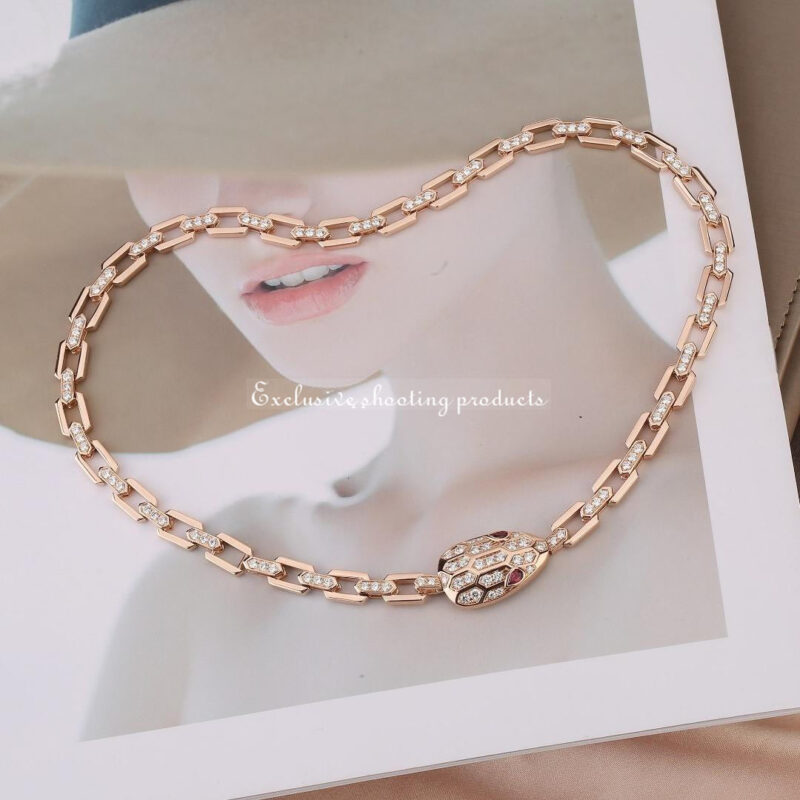 Bulgari Serpenti 352724 necklace CL857723 in 18 kt Rose gold 11