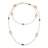 Bulgari Serpenti 352677 Openworked rose gold and malachite long necklace 1