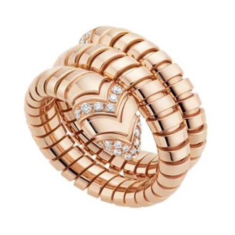 Bulgari Serpenti AN856571 Tubogas two-ring ring 1