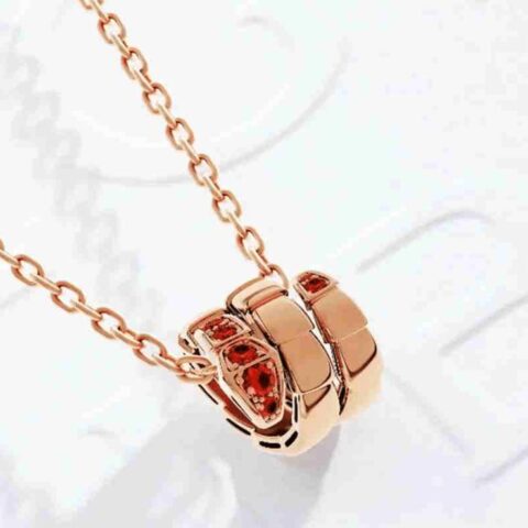 Bulgari Serpenti Viper 357796-Rubies pendant necklace in 18 kt Rose gold set with Rubies Chinese New Year Special Edition 8