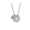 Bulgari Serpenti Viper 357796 pendant necklace in 18 kt white gold set with pavé diamonds 1