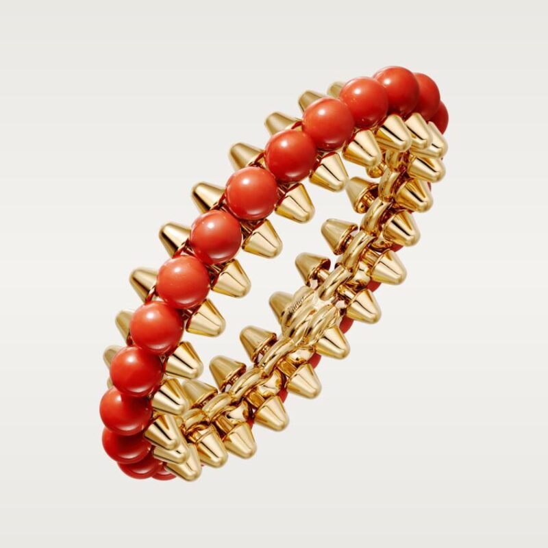 Cartier Clash De N6715117 Cartier Bracelet XL Model Yellow Gold Coral 3