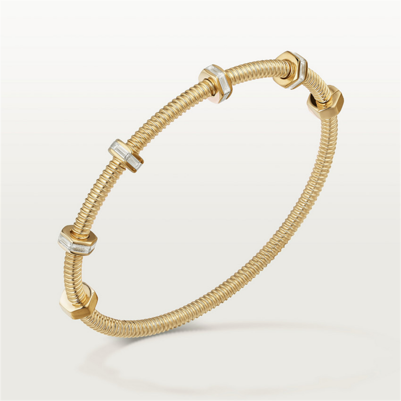 Cartier Ecrou De N6714516 Cartier Diamond Bracelet Yellow Gold 9