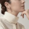 Cartier Ecrou De Cartier B8301437 Earring Rose Gold Diamonds 2