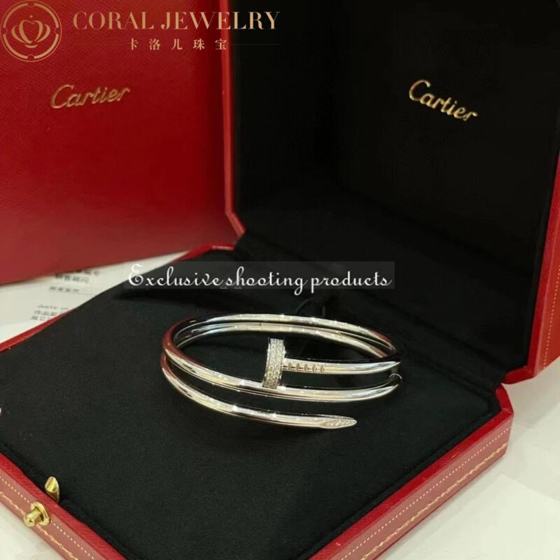 Cartier Juste Un Clou N6708517 Bracelet 18k White Gold Diamonds 4