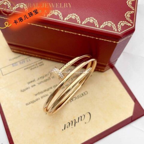 Cartier N6708417 Juste Un Clou Bracelet 18k Yellow Gold Diamonds 4