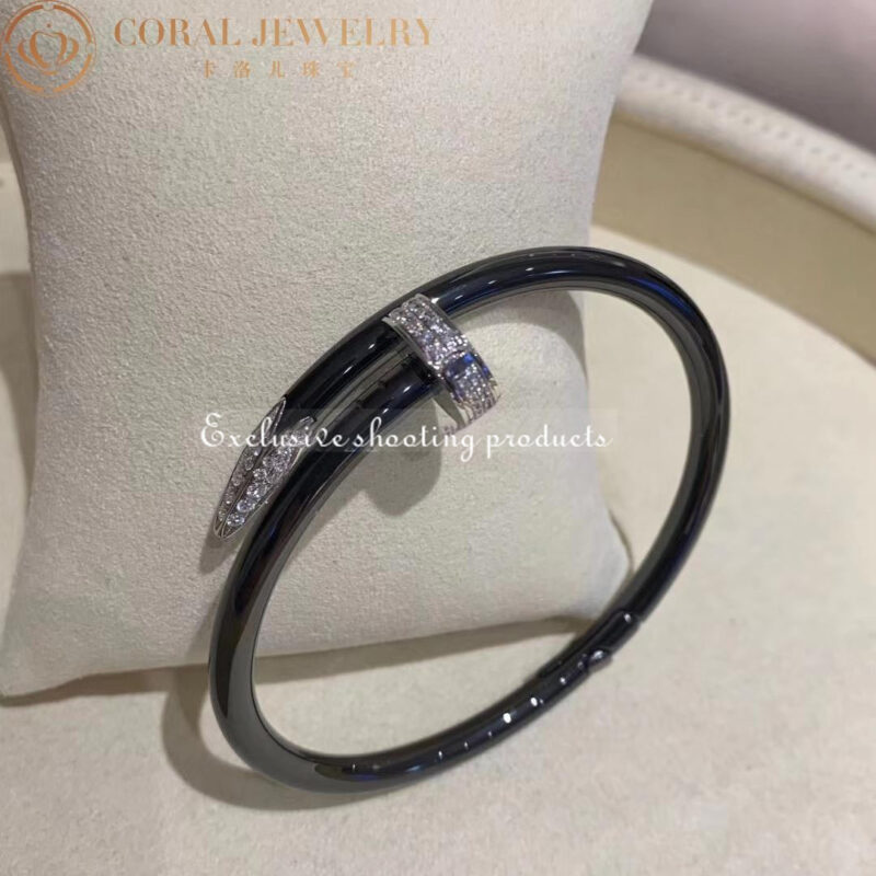 Cartier Juste Un Clou Bracelet Black Ceramic Diamond Bracelet N6712517 5