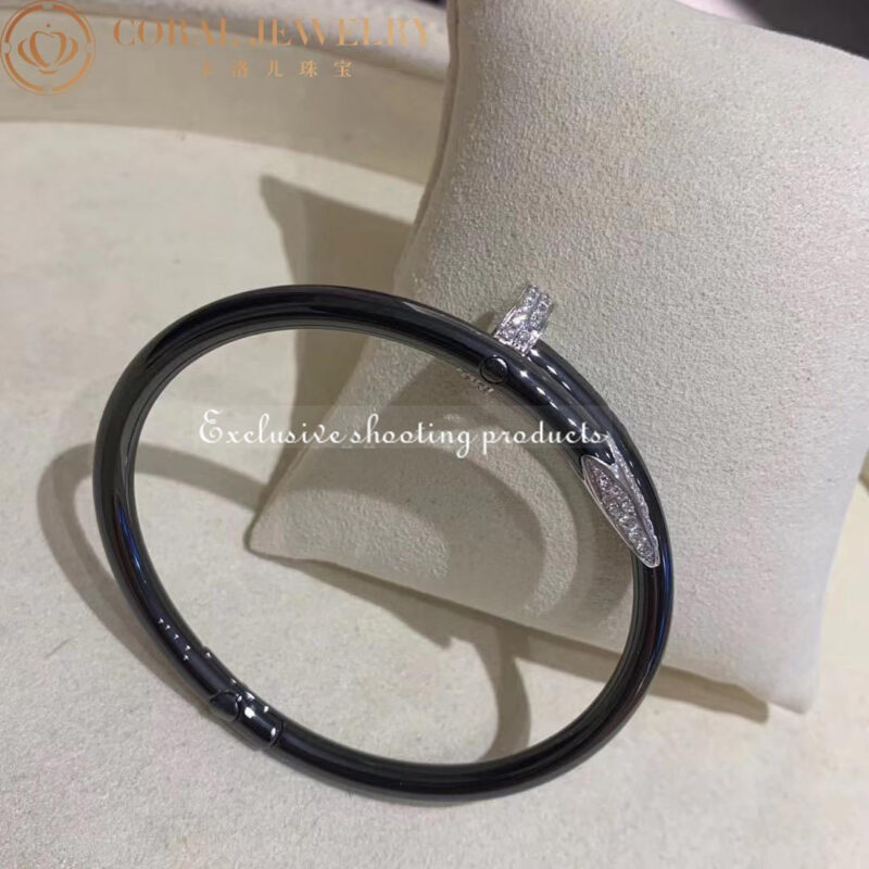 Cartier Juste Un Clou Bracelet Black Ceramic Diamond Bracelet N6712517 3