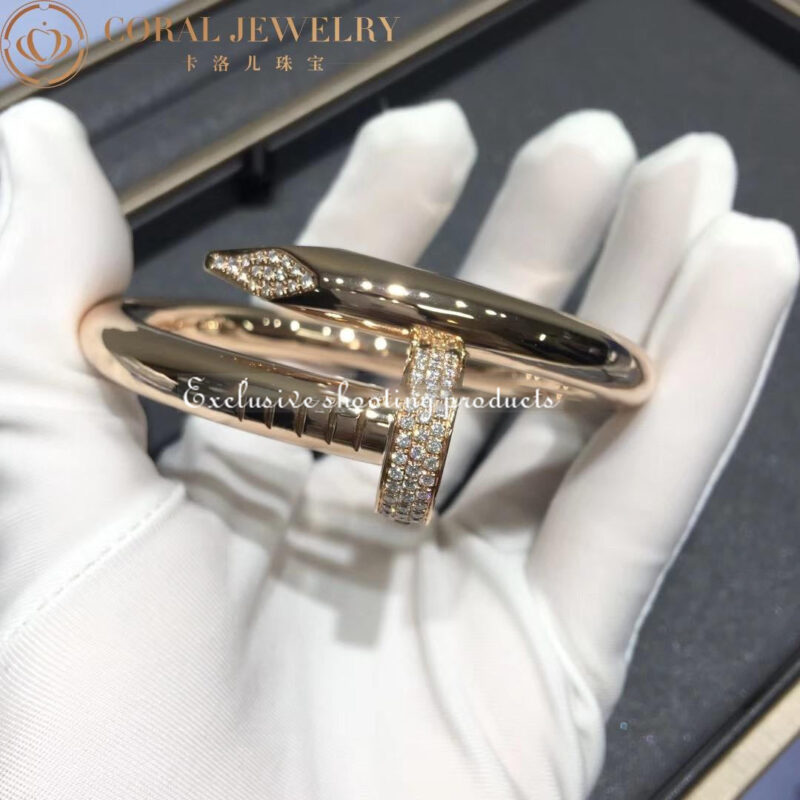 Cartier Juste Un Clou N6711917 Bracelet Large Model Rose Gold Diamond 6