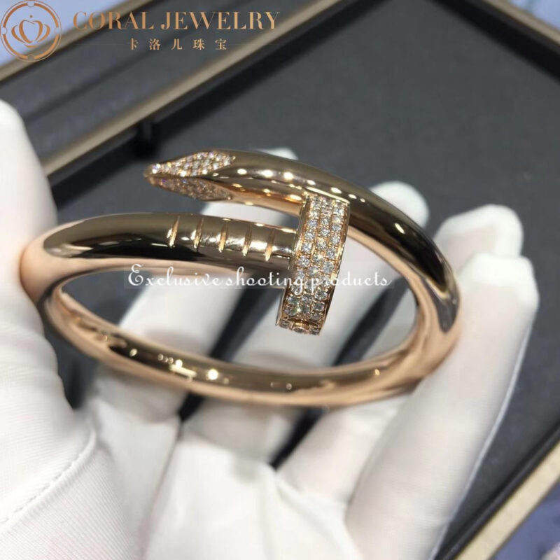 Cartier Juste Un Clou N6711917 Bracelet Large Model Rose Gold Diamond 5