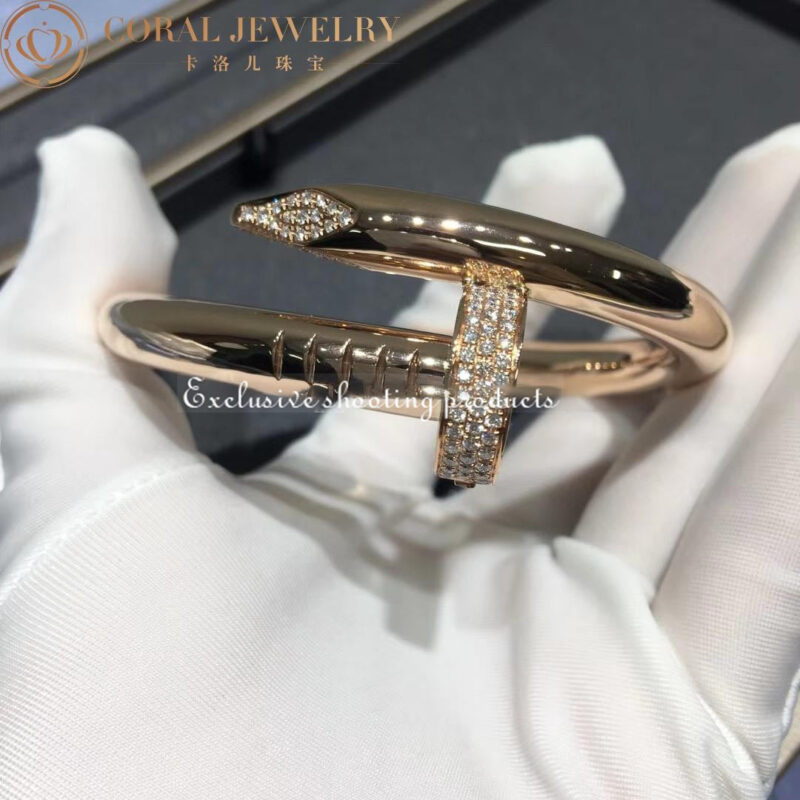 Cartier Juste Un Clou N6711917 Bracelet Large Model Rose Gold Diamond 4