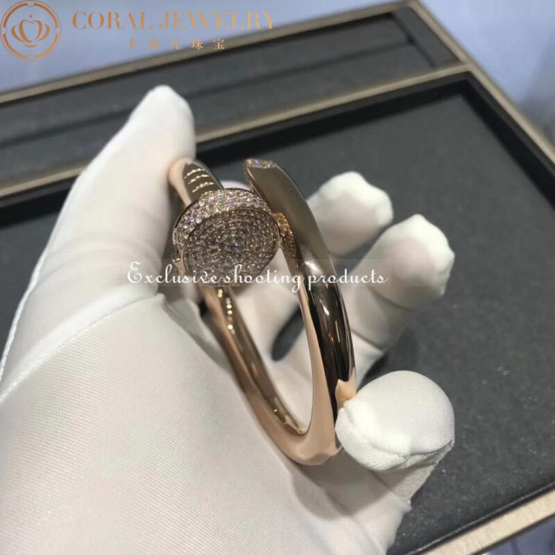 Cartier Juste Un Clou N6711917 Bracelet Large Model Rose Gold Diamond 3