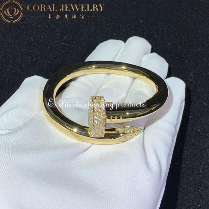 Cartier Juste Un Clou N6712517 Bracelet Large Model Yellow Gold Diamond 11