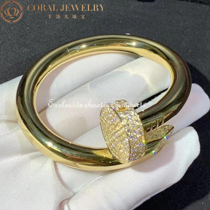 Cartier Juste Un Clou N6712517 Bracelet Large Model Yellow Gold Diamond 4