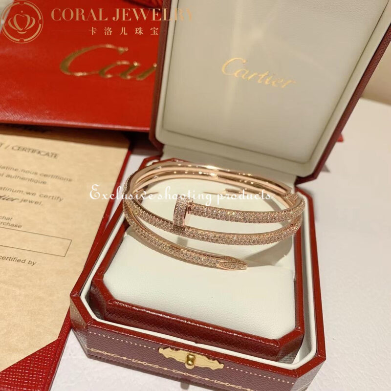 Cartier Juste Un Clou N6708617 Bracelet Rose Gold Diamonds 15