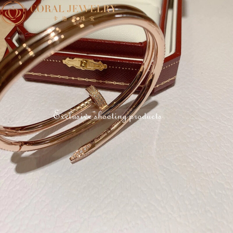 Cartier Juste Un Clou N6708617 Bracelet Rose Gold Diamonds 13