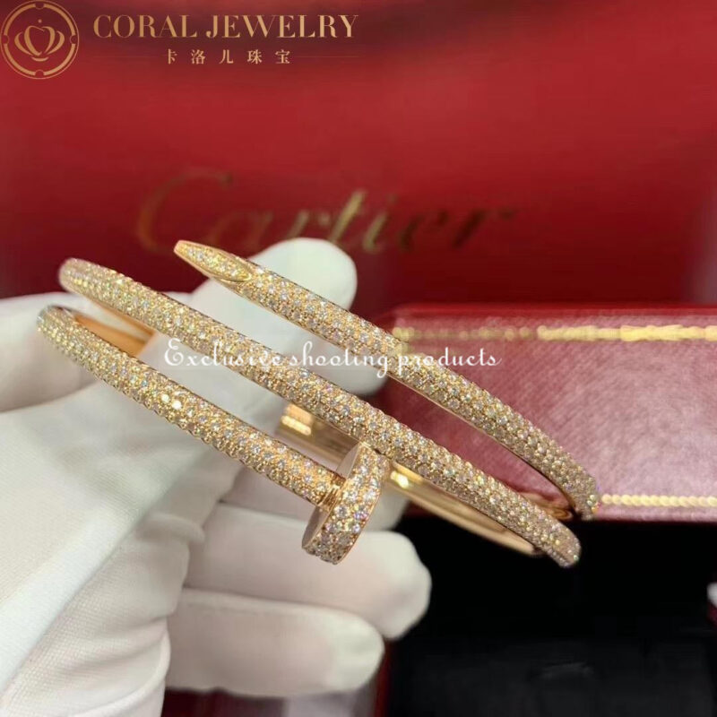 Cartier Juste Un Clou N6708617 Bracelet Rose Gold Diamonds 5