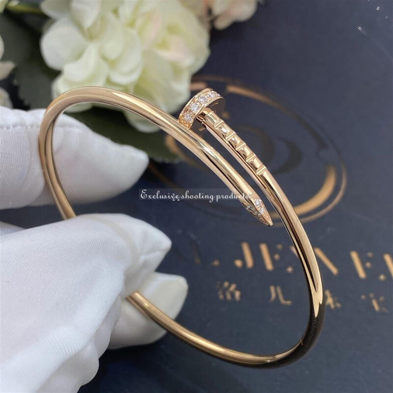 Cartier Juste un Clou B6065817 Bracelet Small Model Rose Gold Diamonds 5
