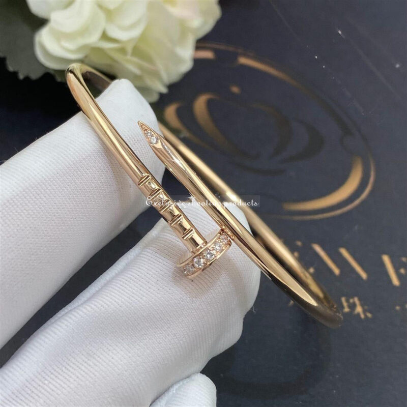 Cartier Juste un Clou B6065817 Bracelet Small Model Rose Gold Diamonds 3