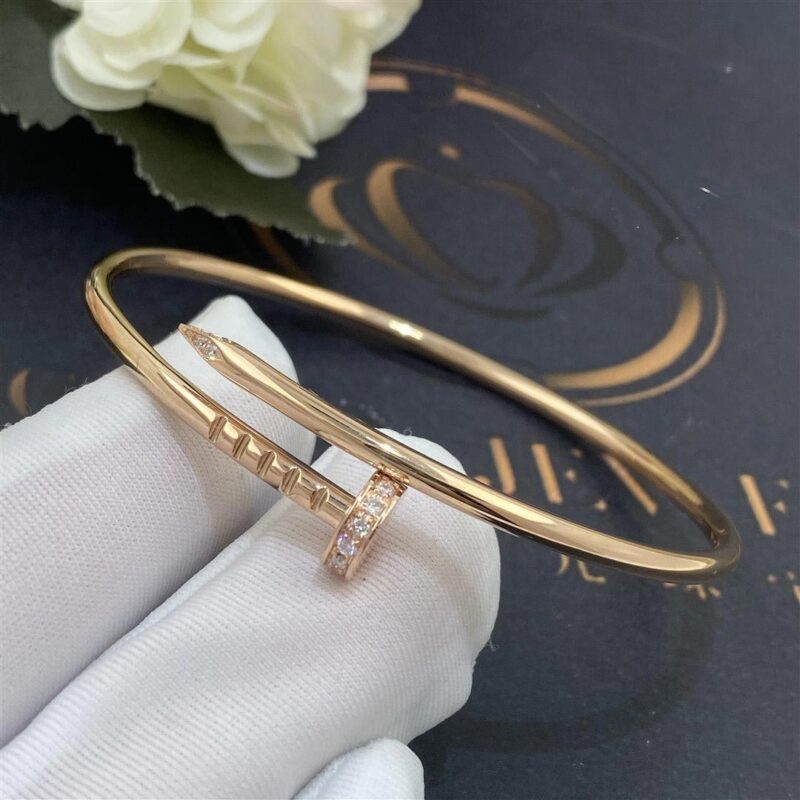 Cartier Juste un Clou B6065817 Bracelet Small Model Rose Gold Diamonds 2