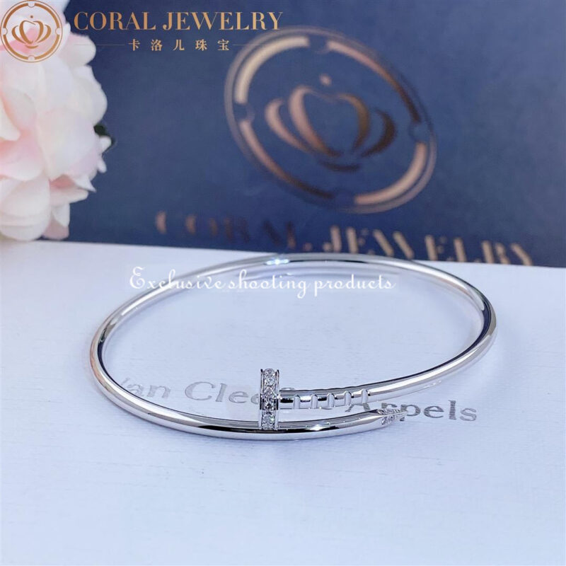 Cartier Juste un Clou B6066117 Bracelet Small Model White Gold Diamonds 5