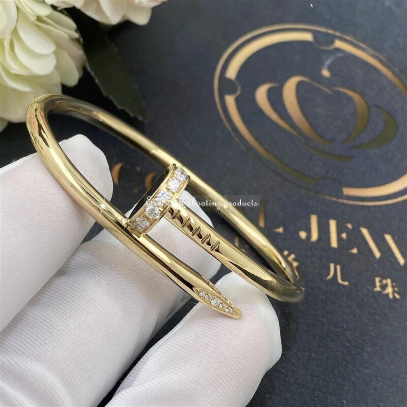 Cartier Juste un Clou B6048617 Bracelet Yellow Gold Diamonds 10