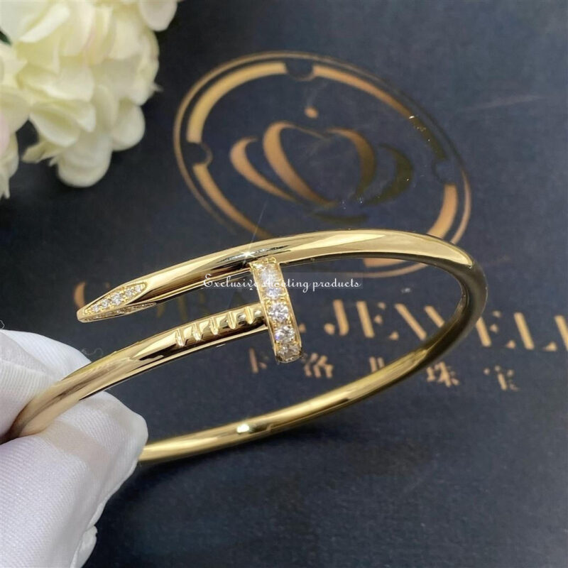 Cartier Juste un Clou B6048617 Bracelet Yellow Gold Diamonds 13