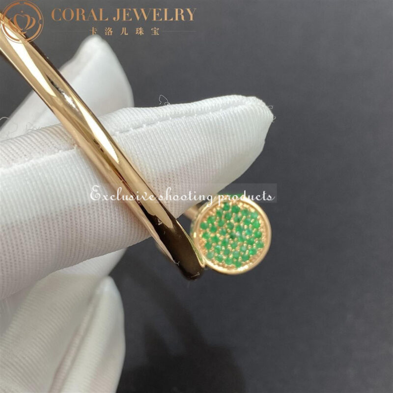 Cartier Juste Un Clou Bracelet 18kt Emerald Customised Bracelet Ref.N6712517 6