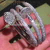 Cartier Juste Un Clou Cuff H6004717 Bracelet White Gold Diamonds 5