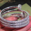 Cartier Juste Un Clou Cuff H6004717 Bracelet White Gold Diamonds 3