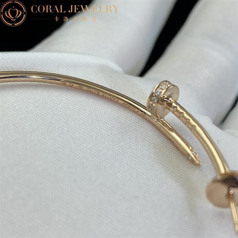 Cartier Juste un Clou Earrings B8301212 Rose Gold Diamonds 2