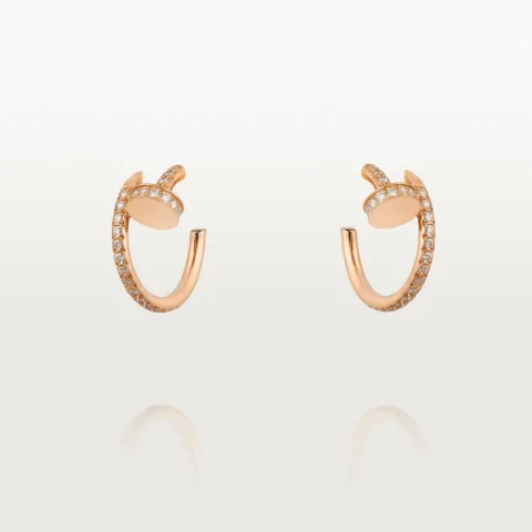 Cartier Juste un Clou B8301429 Earrings Rose Gold Diamonds 1