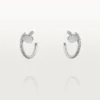 Cartier Juste un Clou B8301431 Earrings White Gold Diamonds 1